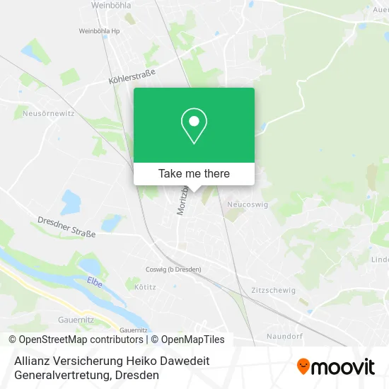 Карта Allianz Versicherung Heiko Dawedeit Generalvertretung