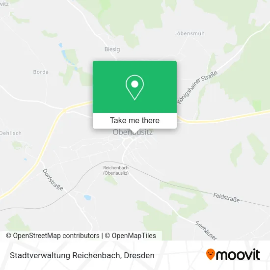 Карта Stadtverwaltung Reichenbach