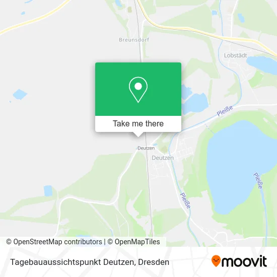 Карта Tagebauaussichtspunkt Deutzen
