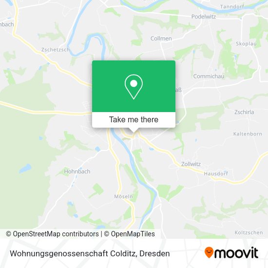 Карта Wohnungsgenossenschaft Colditz