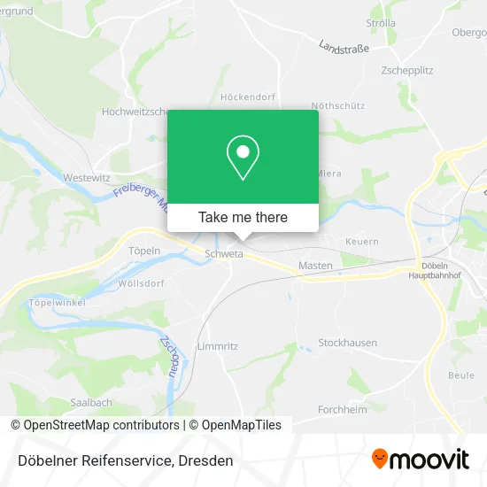 Карта Döbelner Reifenservice
