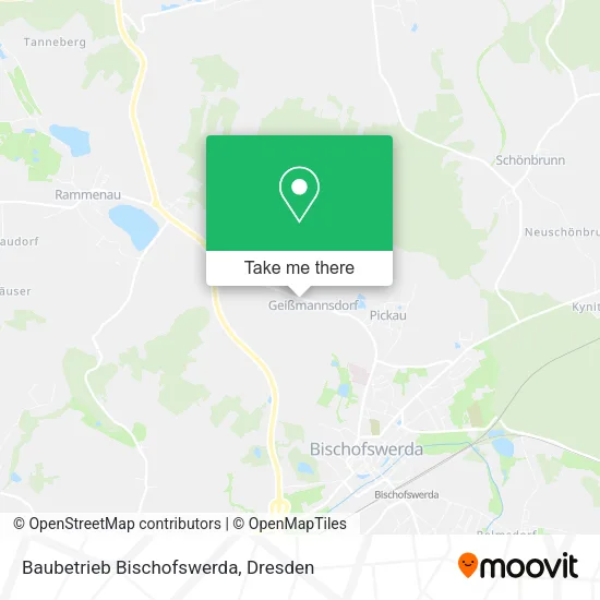 Карта Baubetrieb Bischofswerda