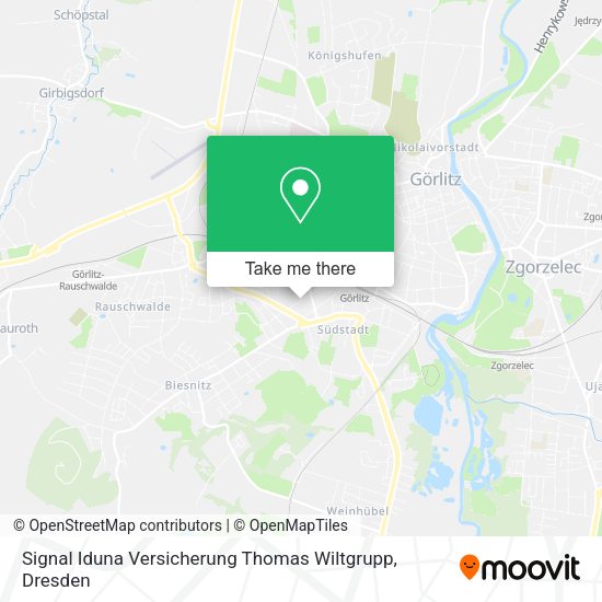 Карта Signal Iduna Versicherung Thomas Wiltgrupp