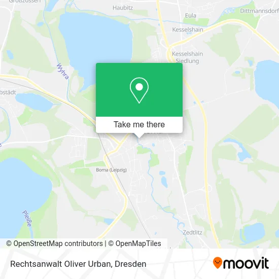 Карта Rechtsanwalt Oliver Urban