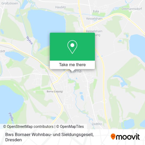 Карта Bws Bornaer Wohnbau- und Sieldungsgesell