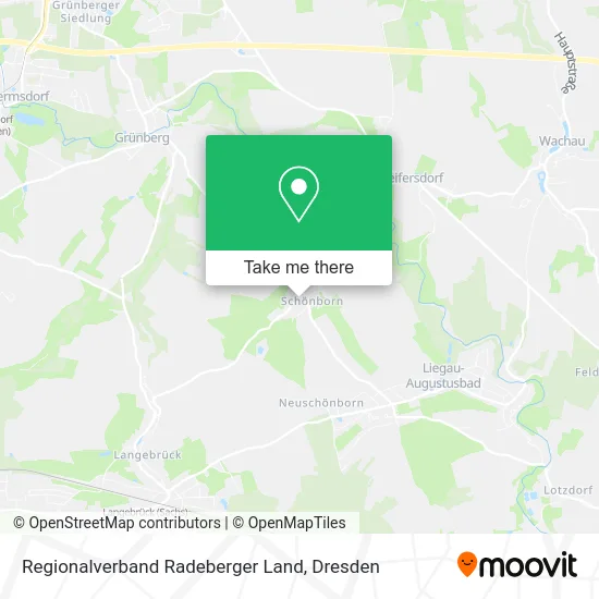 Карта Regionalverband Radeberger Land