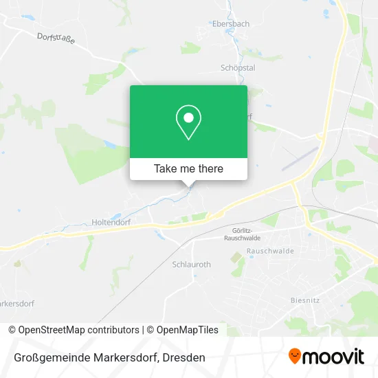 Карта Großgemeinde Markersdorf