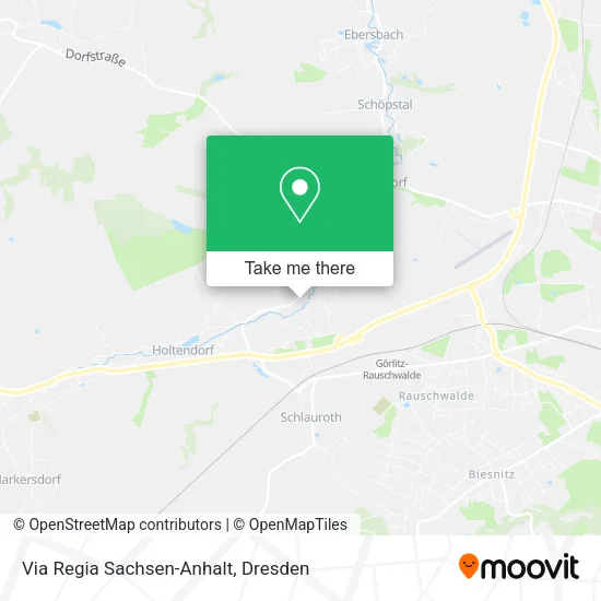 Карта Via Regia Sachsen-Anhalt