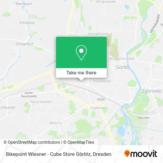 Карта Bikepoint Wiesner - Cube Store Görlitz