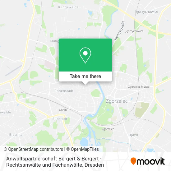Карта Anwaltspartnerschaft Bergert & Bergert - Rechtsanwälte und Fachanwälte