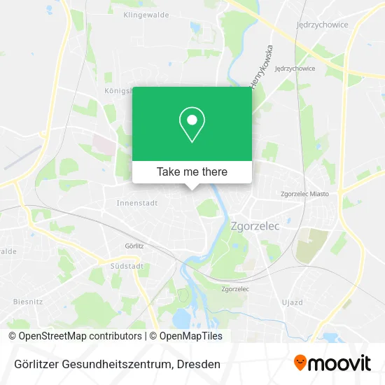 Карта Görlitzer Gesundheitszentrum