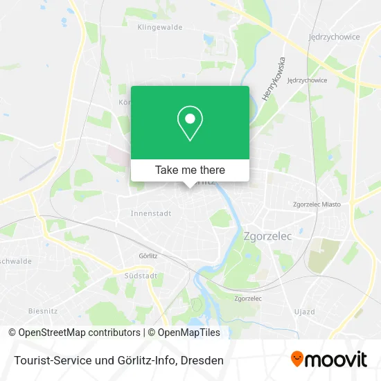Карта Tourist-Service und Görlitz-Info