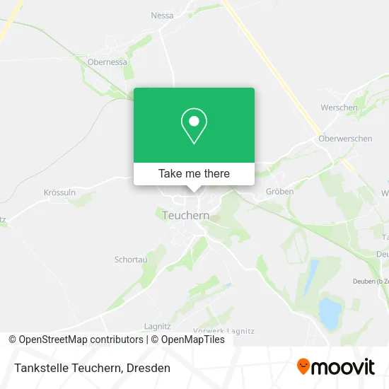 Карта Tankstelle Teuchern