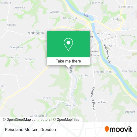 Карта Reiseland Meißen
