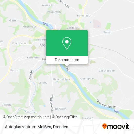 Карта Autoglaszentrum Meißen