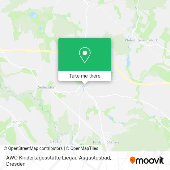 Карта AWO Kindertagesstätte Liegau-Augustusbad