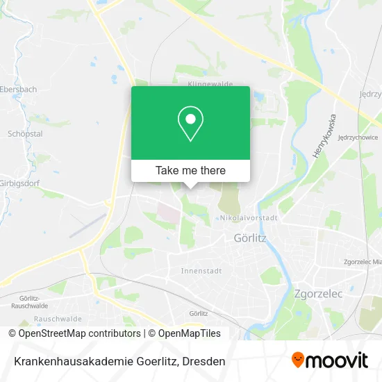 Карта Krankenhausakademie Goerlitz