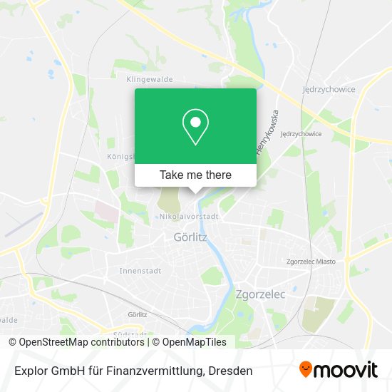 Карта Explor GmbH für Finanzvermittlung