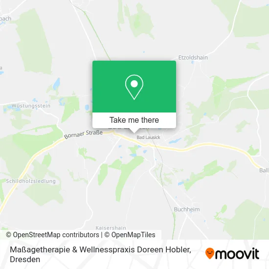 Карта Maßagetherapie & Wellnesspraxis Doreen Hobler