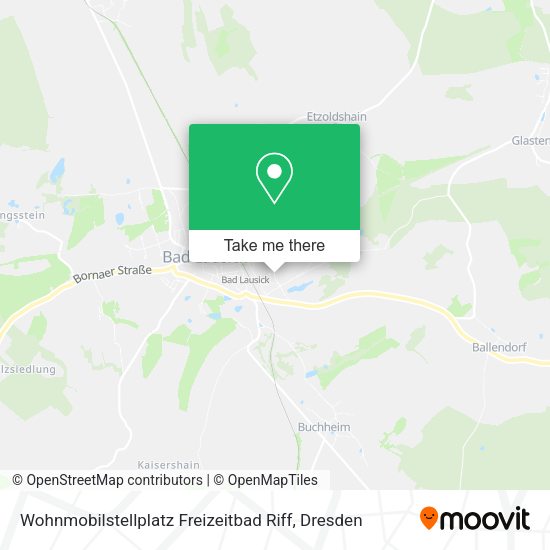 Карта Wohnmobilstellplatz Freizeitbad Riff