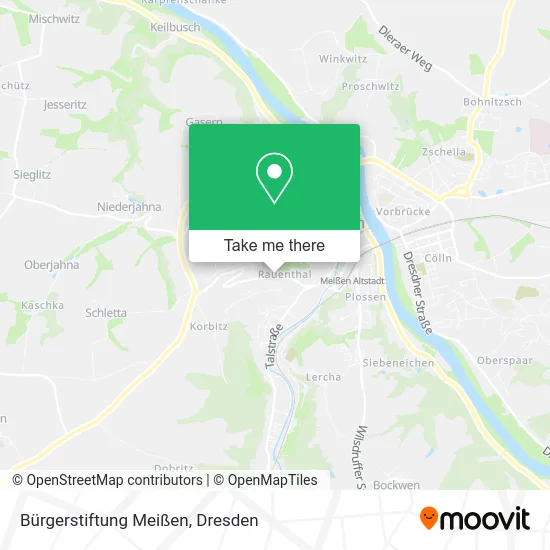 Карта Bürgerstiftung Meißen
