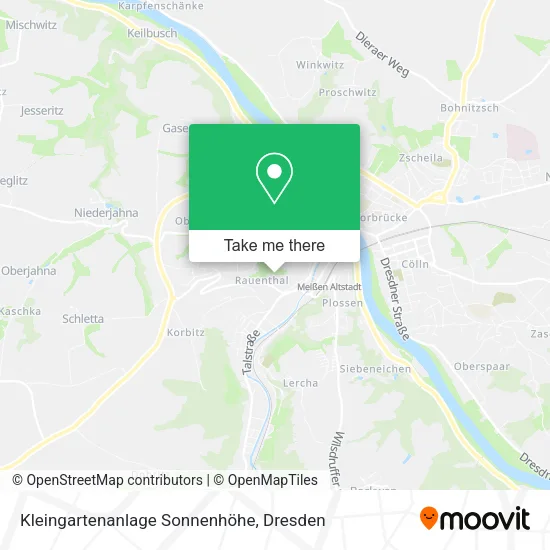 Карта Kleingartenanlage Sonnenhöhe