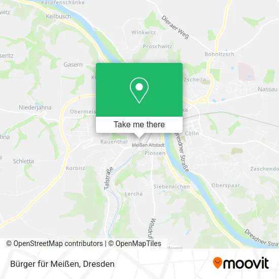 Карта Bürger für Meißen