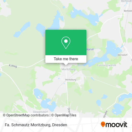 Карта Fa. Schmautz Moritzburg