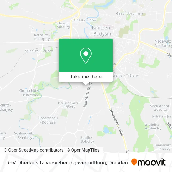 Карта R+V Oberlausitz Versicherungsvermittlung