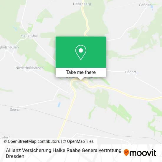 Карта Allianz Versicherung Haike Raabe Generalvertretung