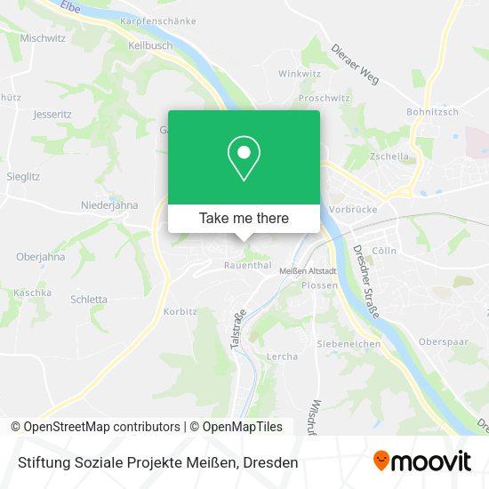 Карта Stiftung Soziale Projekte Meißen