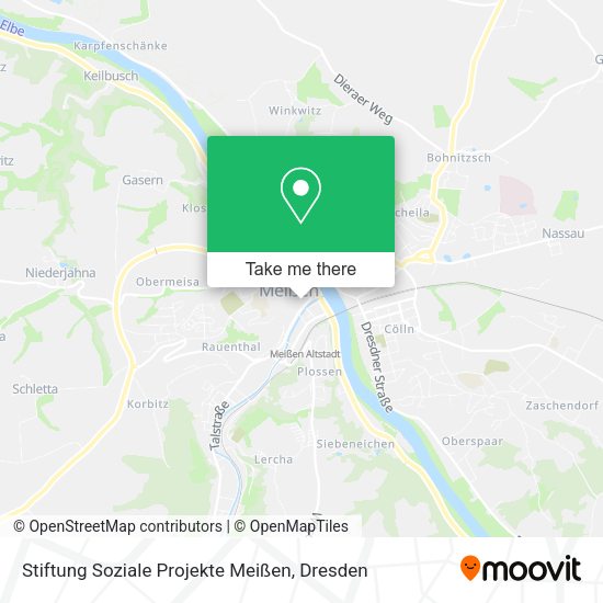 Карта Stiftung Soziale Projekte Meißen