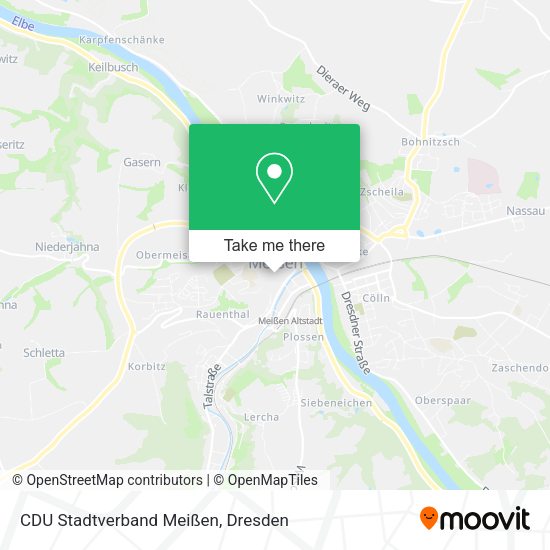 Карта CDU Stadtverband Meißen