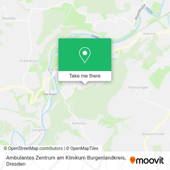 Карта Ambulantes Zentrum am Klinikum Burgenlandkreis