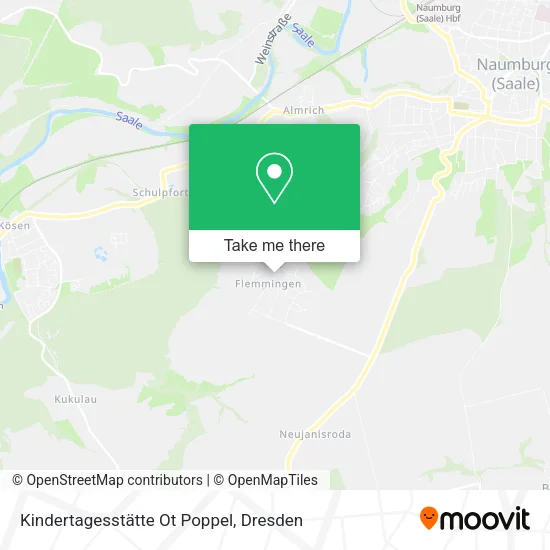 Карта Kindertagesstätte Ot Poppel