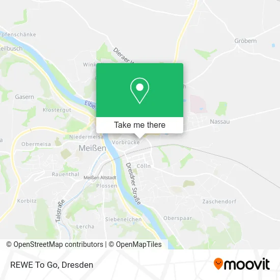 REWE To Go map