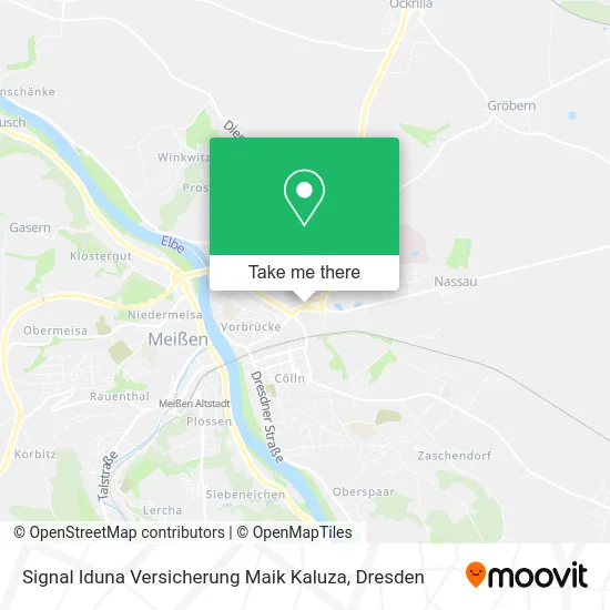 Карта Signal Iduna Versicherung Maik Kaluza