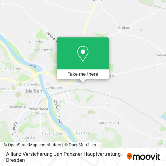 Карта Allianz Versicherung Jan Panzner Hauptvertretung