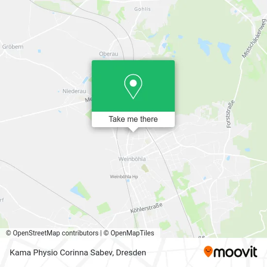 Kama Physio Corinna Sabev map