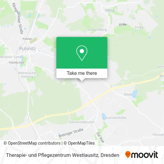 Карта Therapie- und Pflegezentrum Westlausitz