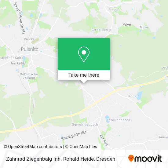 Карта Zahnrad Ziegenbalg Inh. Ronald Heide