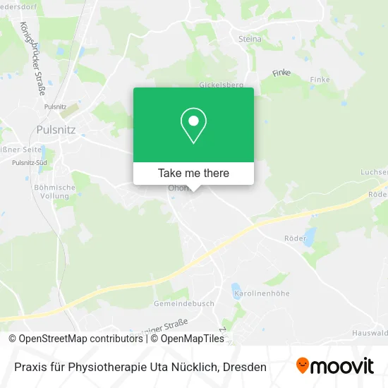Карта Praxis für Physiotherapie Uta Nücklich