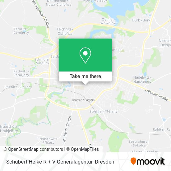 Карта Schubert Heike R + V Generalagentur