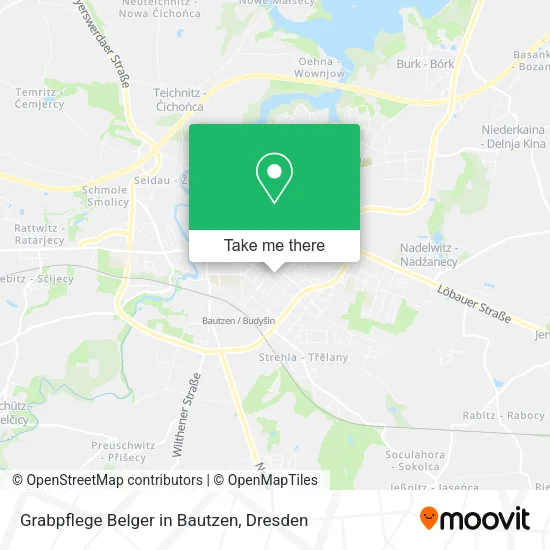 Карта Grabpflege Belger in Bautzen