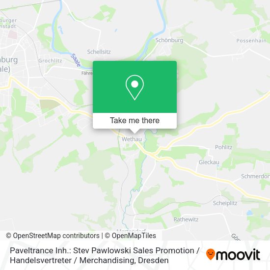 Карта Paveltrance Inh.: Stev Pawlowski Sales Promotion / Handelsvertreter / Merchandising