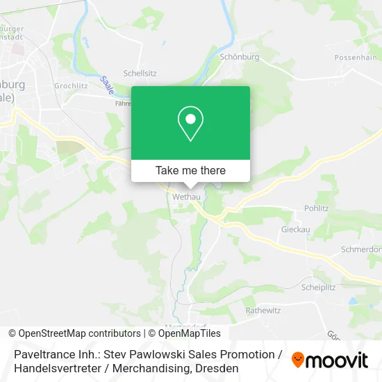 Карта Paveltrance Inh.: Stev Pawlowski Sales Promotion / Handelsvertreter / Merchandising