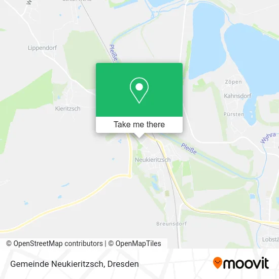 Карта Gemeinde Neukieritzsch