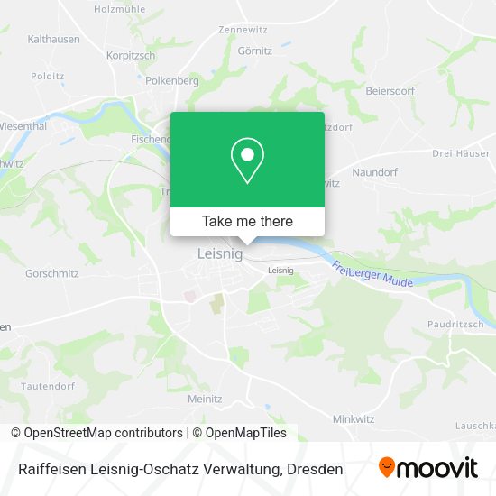 Карта Raiffeisen Leisnig-Oschatz Verwaltung