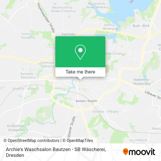 Карта Archie's Waschsalon Bautzen - SB Wäscherei