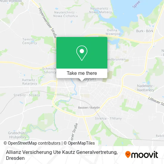 Карта Allianz Versicherung Ute Kautz Generalvertretung